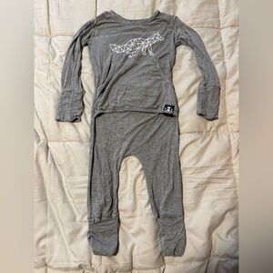 Ready set romper 
Gray Geometric Fox Kids One Piece